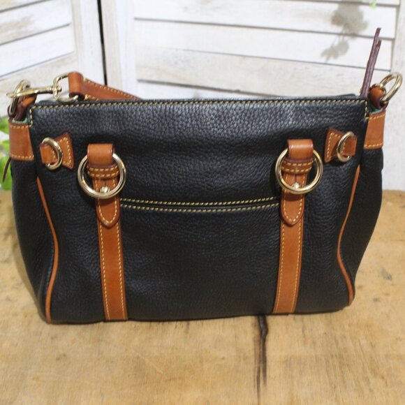 Dooney & Bourke Black and Tan Crossbody Bag - Picture 4 of 10